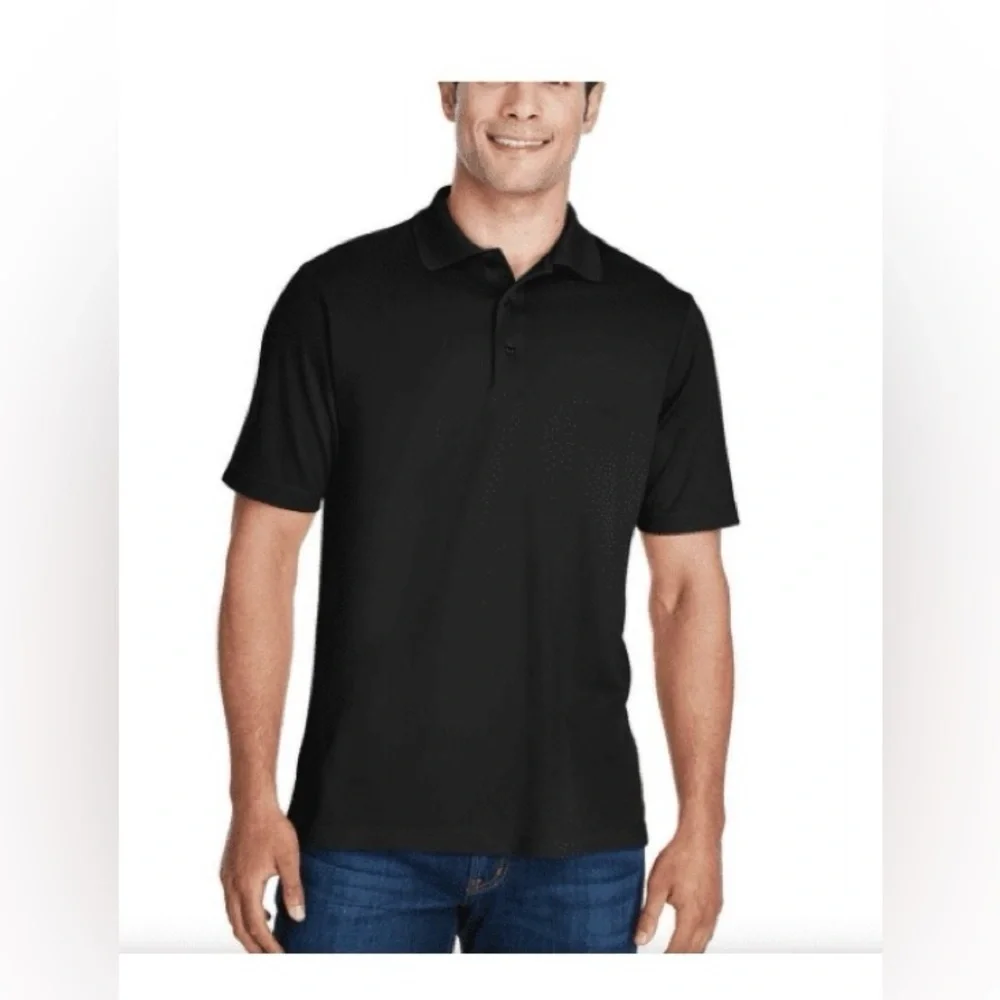 Banana Republic Luxe Touch Performance Polo shirt (True Black, medium )